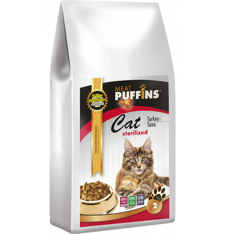 Puffins CAT Sterilized Turkey&Tuna 2kg