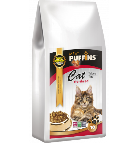 Puffins CAT Sterilized Turkey&Tuna 10kg