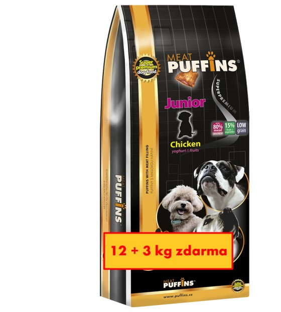 Puffins Junior s masovou náplní Puffins Junior s masovou náplní