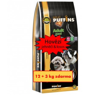 Puffins Adult Maxi Beef s masovou náplní