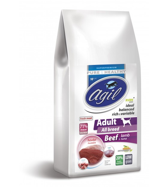 AGIL Adult All Breed, BEEF & lamb & tuna AGIL Adult All Breed, BEEF & lamb & tuna