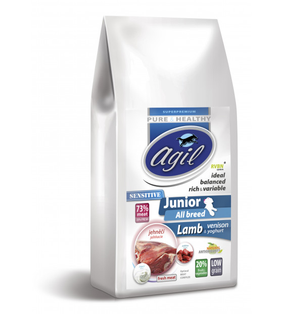AGIL JUNIOR Sensitive All Breed Lamb & venison, GRAINFREE AGIL JUNIOR Sensitive All Breed Lamb & venison, GRAINFREE