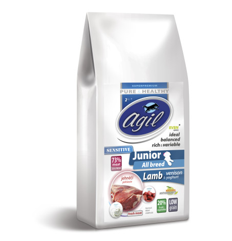 AGIL JUNIOR Sensitive All Breed Lamb & venison, GRAINFREE