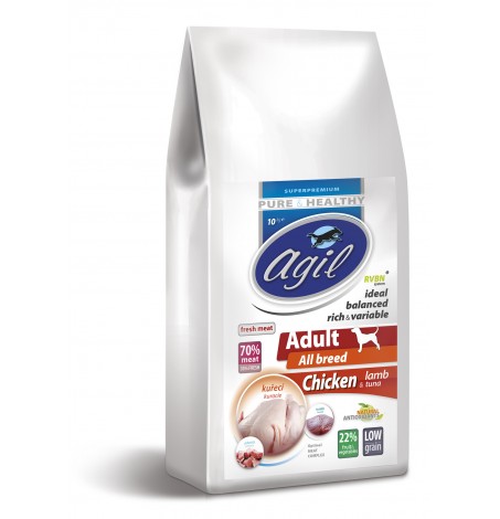 AGIL Adult All Breed, CHICKEN & lamb & tuna